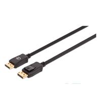 CABLE DISPLAYPORT,MANHATTAN,353618, V1.4 M-M 2.0M NEGRO 8K60HZ,CHAPADOS EN ORO CABLE DISPLAYPORT,MANHATTAN,353618, V1.4 M-M 2.0M NEGRO 8K60HZ,CHAPADOS EN ORO